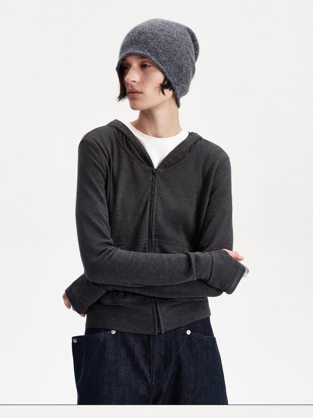 LYUOCHENG Slim Fit Solid Fleece Lined Women&