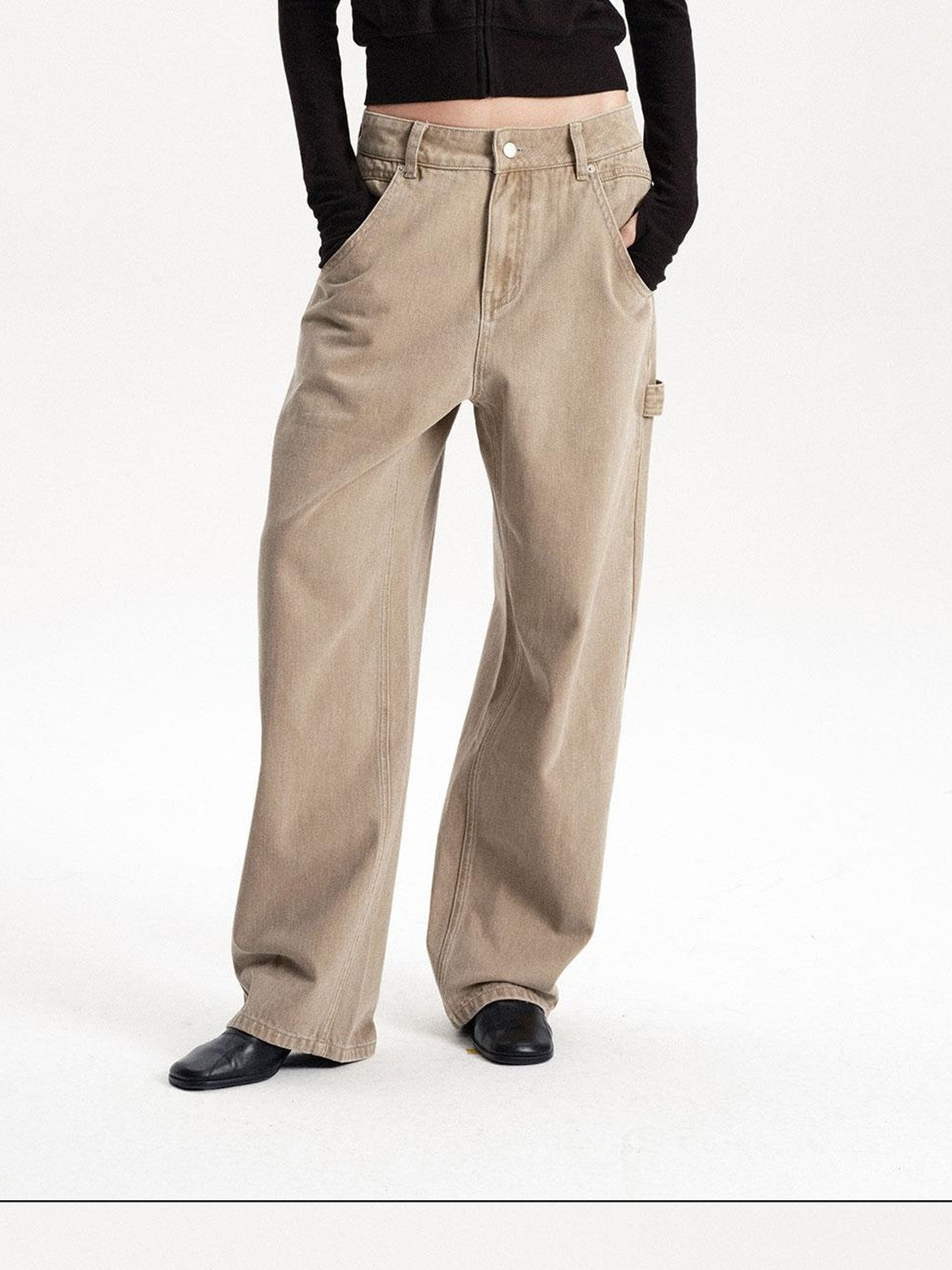 LYUOCHENG Slim Fit Solid Fleece Lined Women&