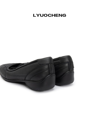 LYUOCHENG Soft Sponge Tie Up Ballet Flat