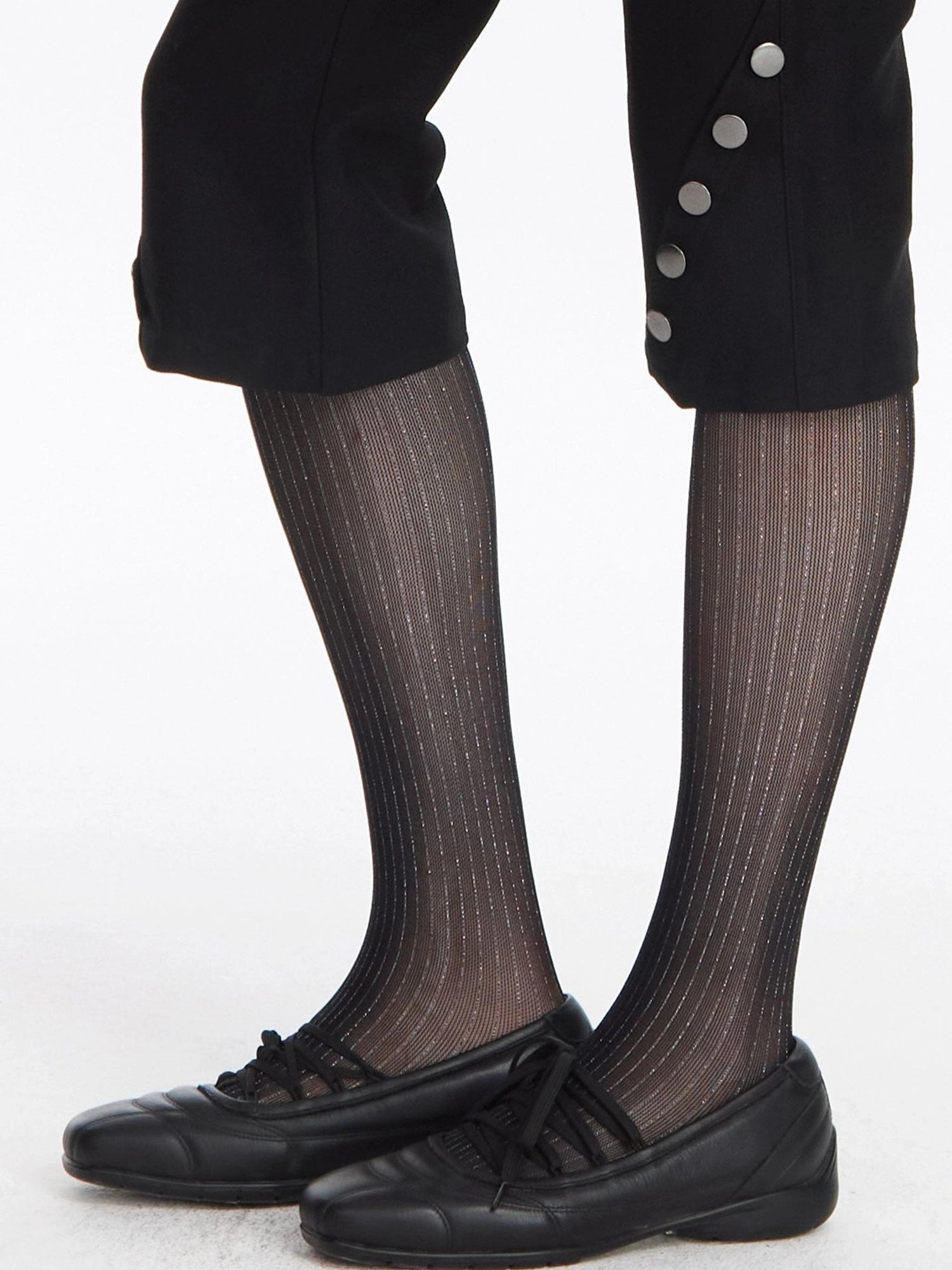LYUOCHENG Soft Sponge Tie Up Ballet Flat