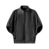 LYUOCHENG_Solid_Batwing_Stand_Collar_Zipper_Short_Loose_Uv_Women&