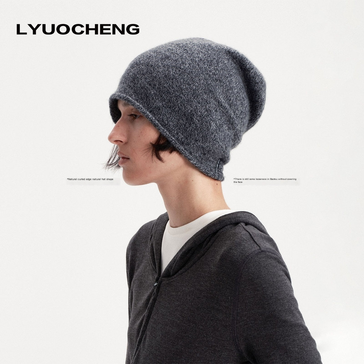 LYUOCHENG_Solid_Color_Round_Top_Cashmere_Wool_Blend_Women&
