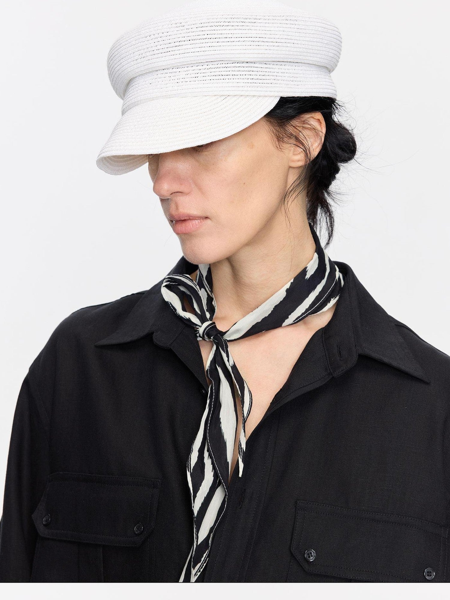 LYUOCHENG Straw Woven Braided Flat Top Rider Adjustable Women&