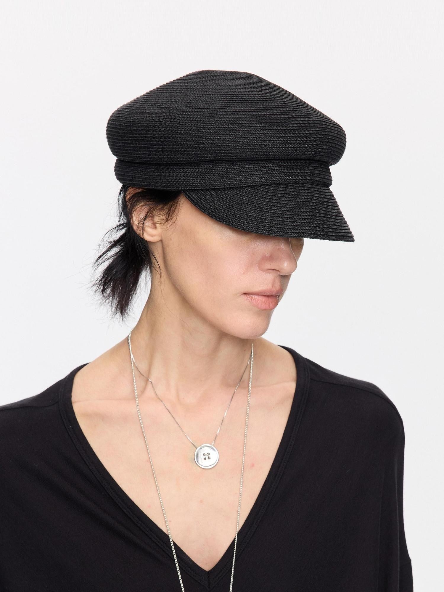 LYUOCHENG Straw Woven Braided Flat Top Rider Adjustable Women&