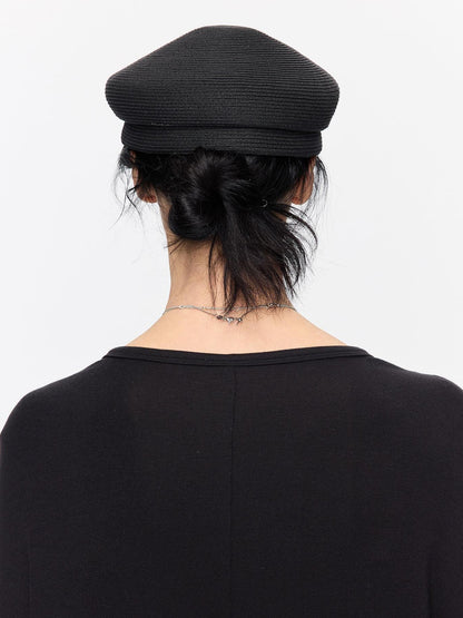 LYUOCHENG Straw Woven Braided Flat Top Rider Adjustable Women&
