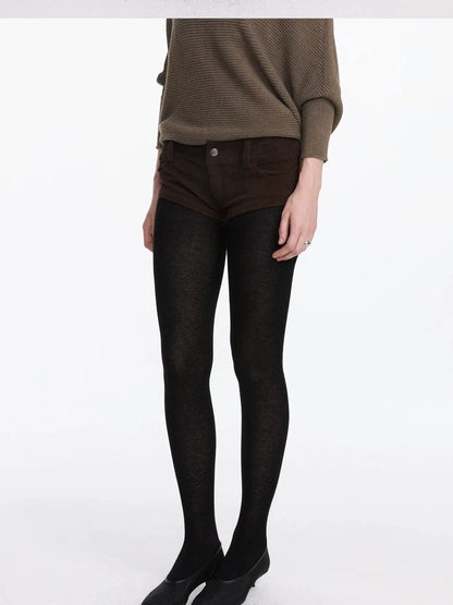 LYUOCHENG Stretch Wool Blend Tights