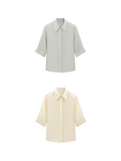 LYUOCHENG Striped Color Block Short Sleeve Shirt