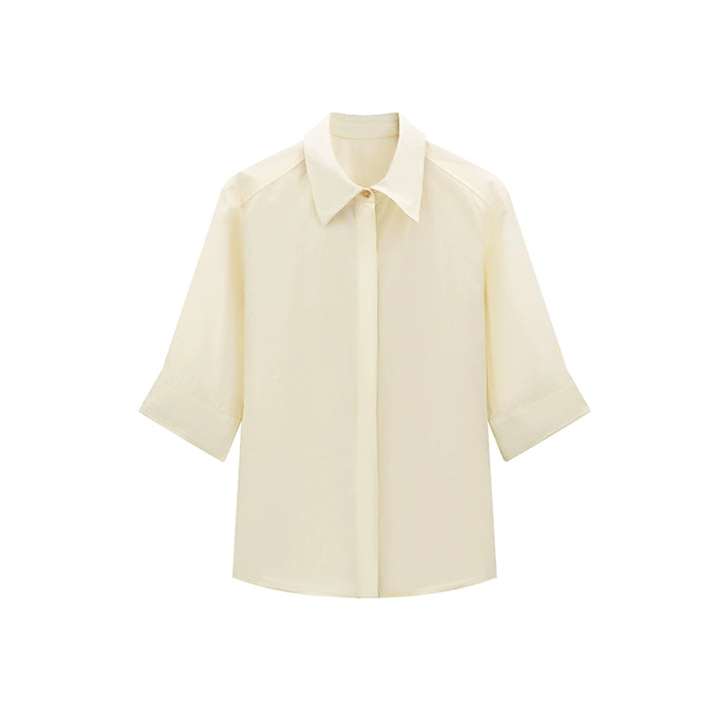 LYUOCHENG_Striped_Color_Block_Short_Sleeve_Shirt_MISSTT