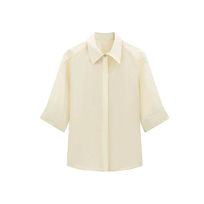LYUOCHENG_Striped_Color_Block_Short_Sleeve_Shirt_MISSTT