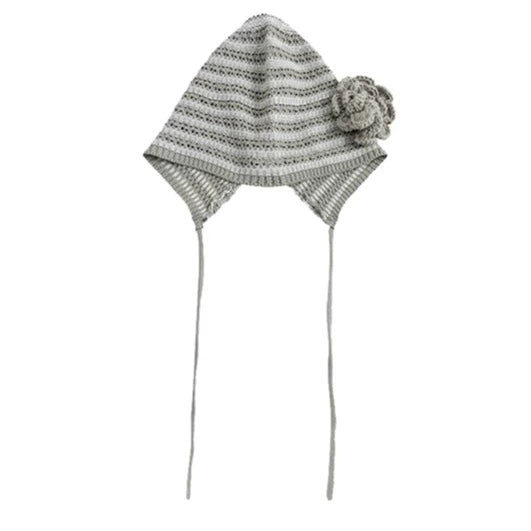 LYUOCHENG_Striped_Knit_Bonnet_With_Detachable_Flower_MISSTT