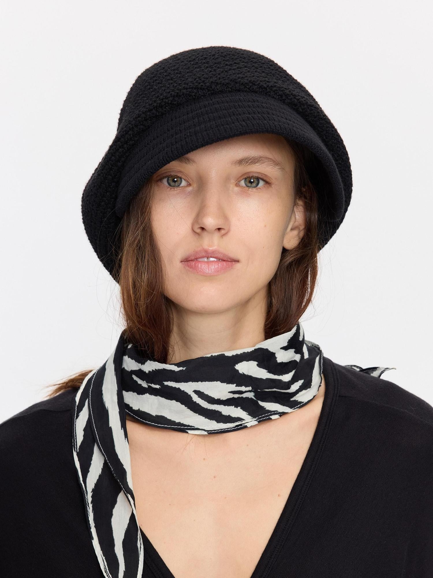 LYUOCHENG Textured Twill Adjustable Slouchy Beanie Women&