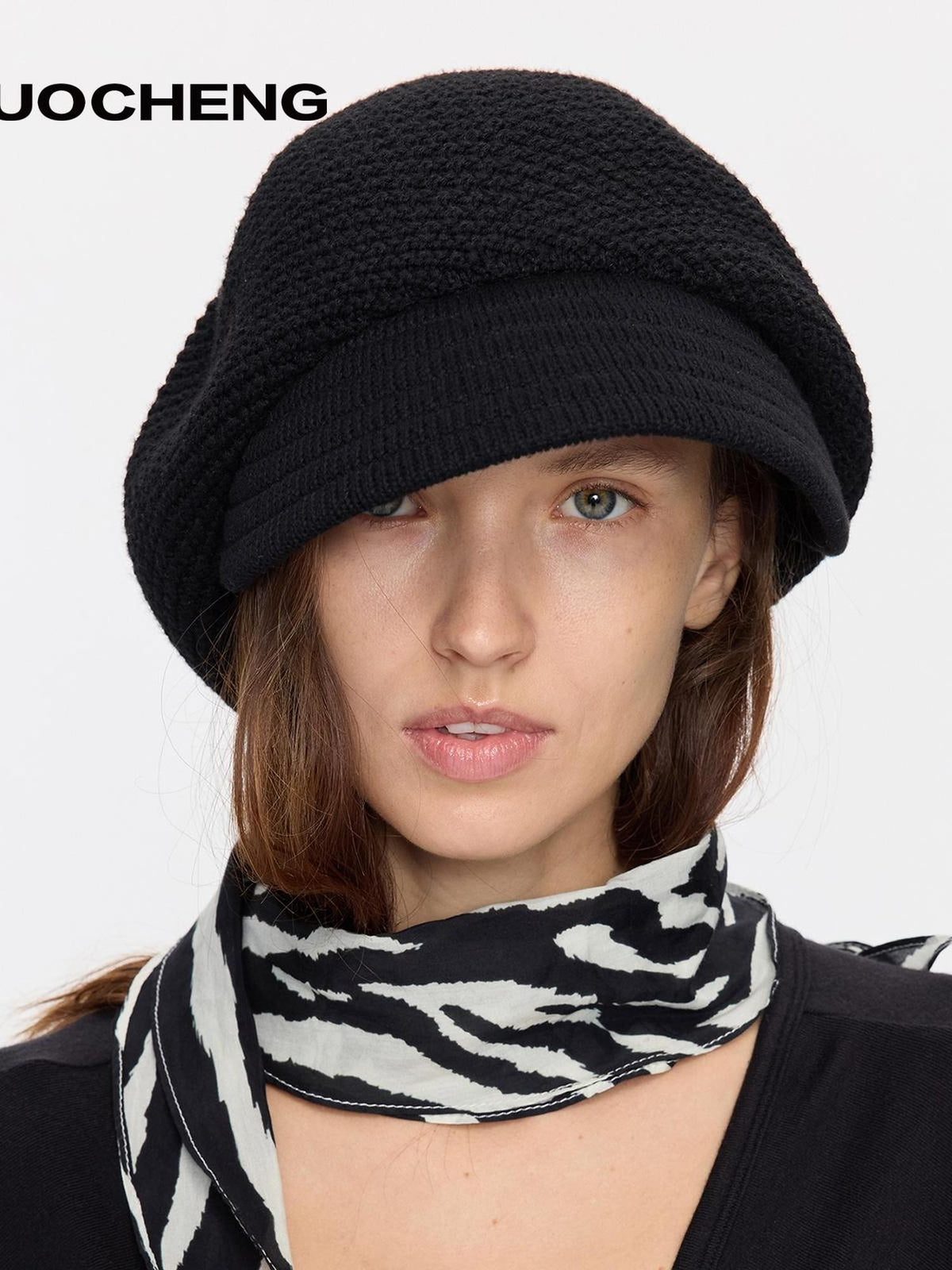 Textured Twill Adjustable Slouchy Women&