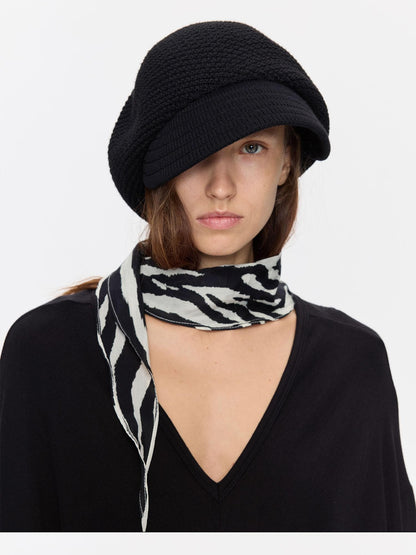 Textured Twill Adjustable Slouchy Women&