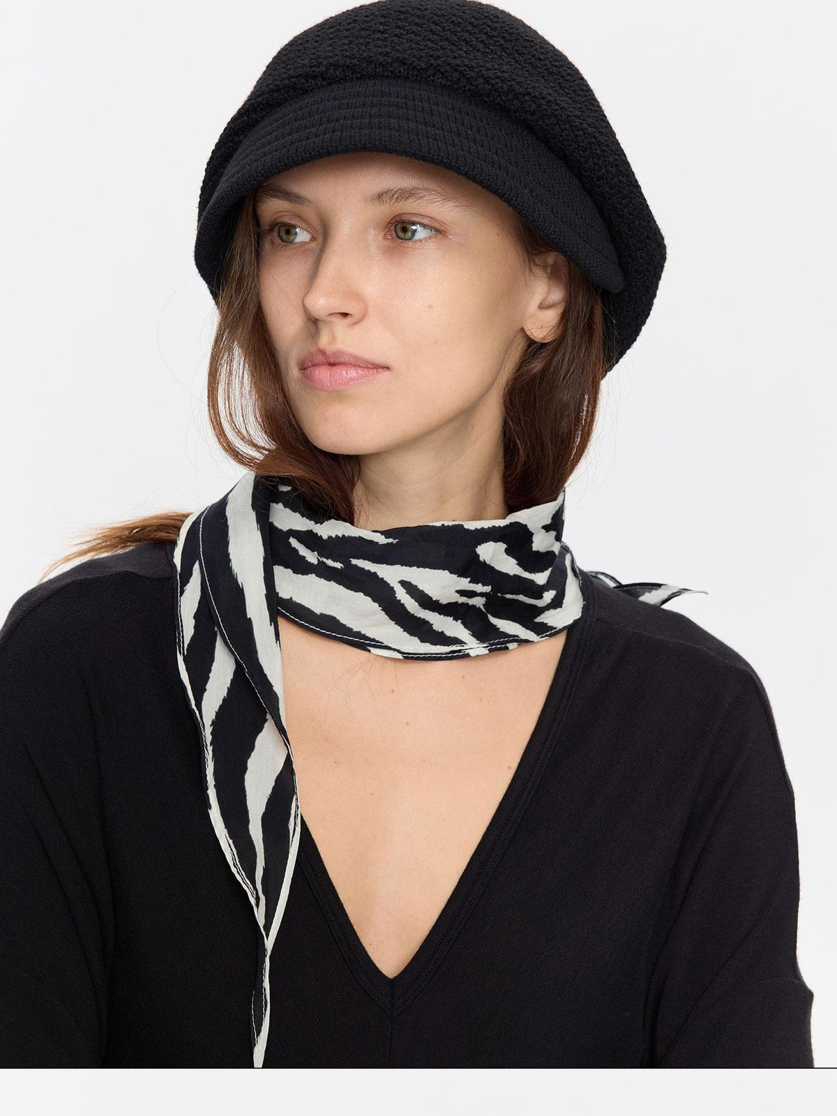 Textured Twill Adjustable Slouchy Women&