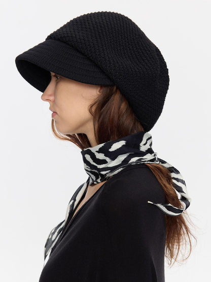Textured Twill Adjustable Slouchy Women&