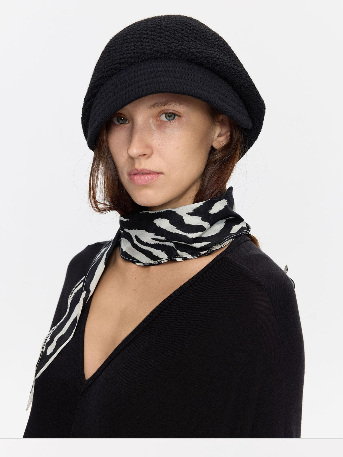 Textured Twill Adjustable Slouchy Women&