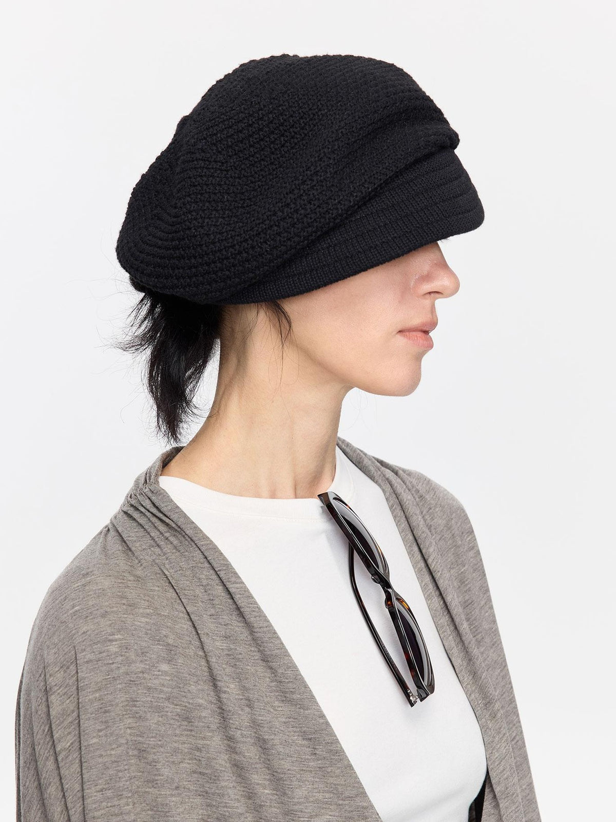 Textured Twill Adjustable Slouchy Women&