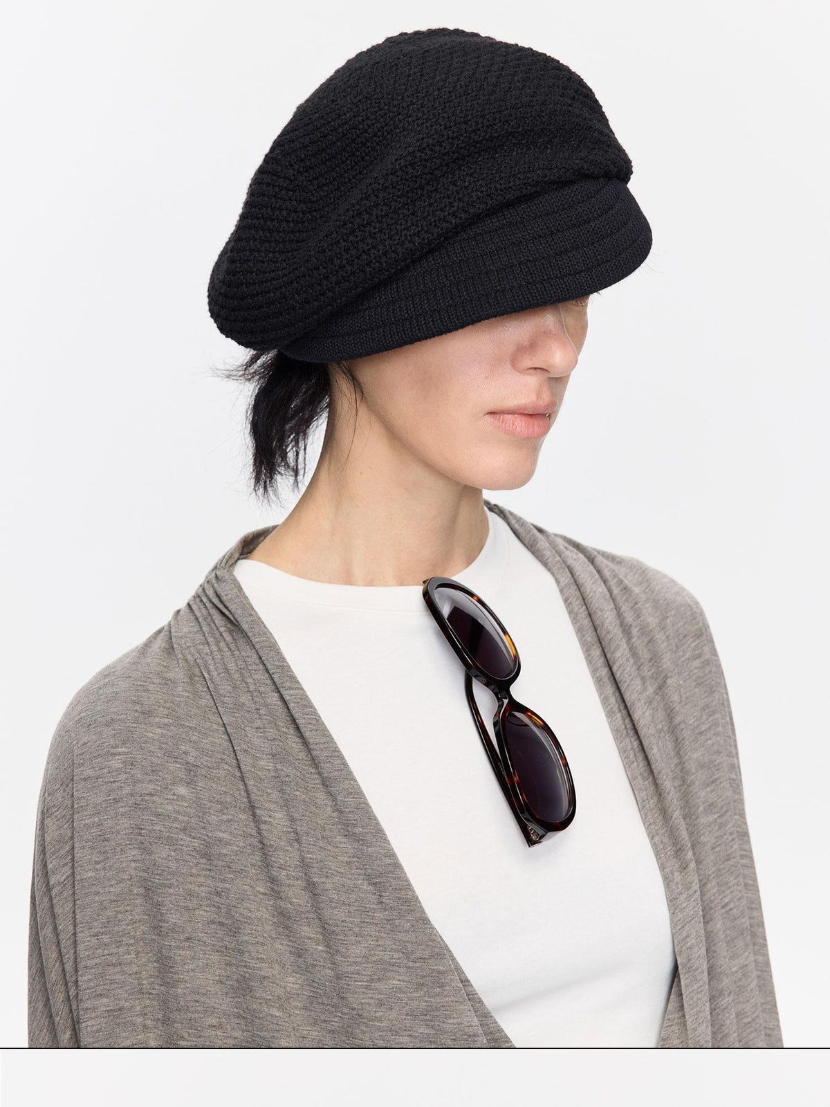 Textured Twill Adjustable Slouchy Women&