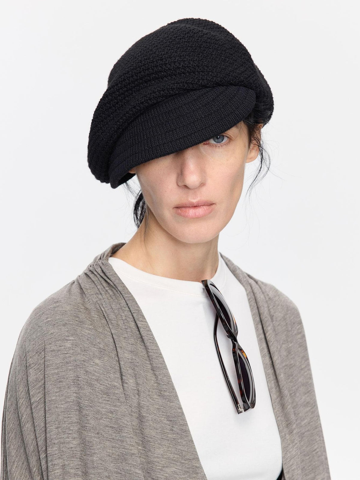 Textured Twill Adjustable Slouchy Women&