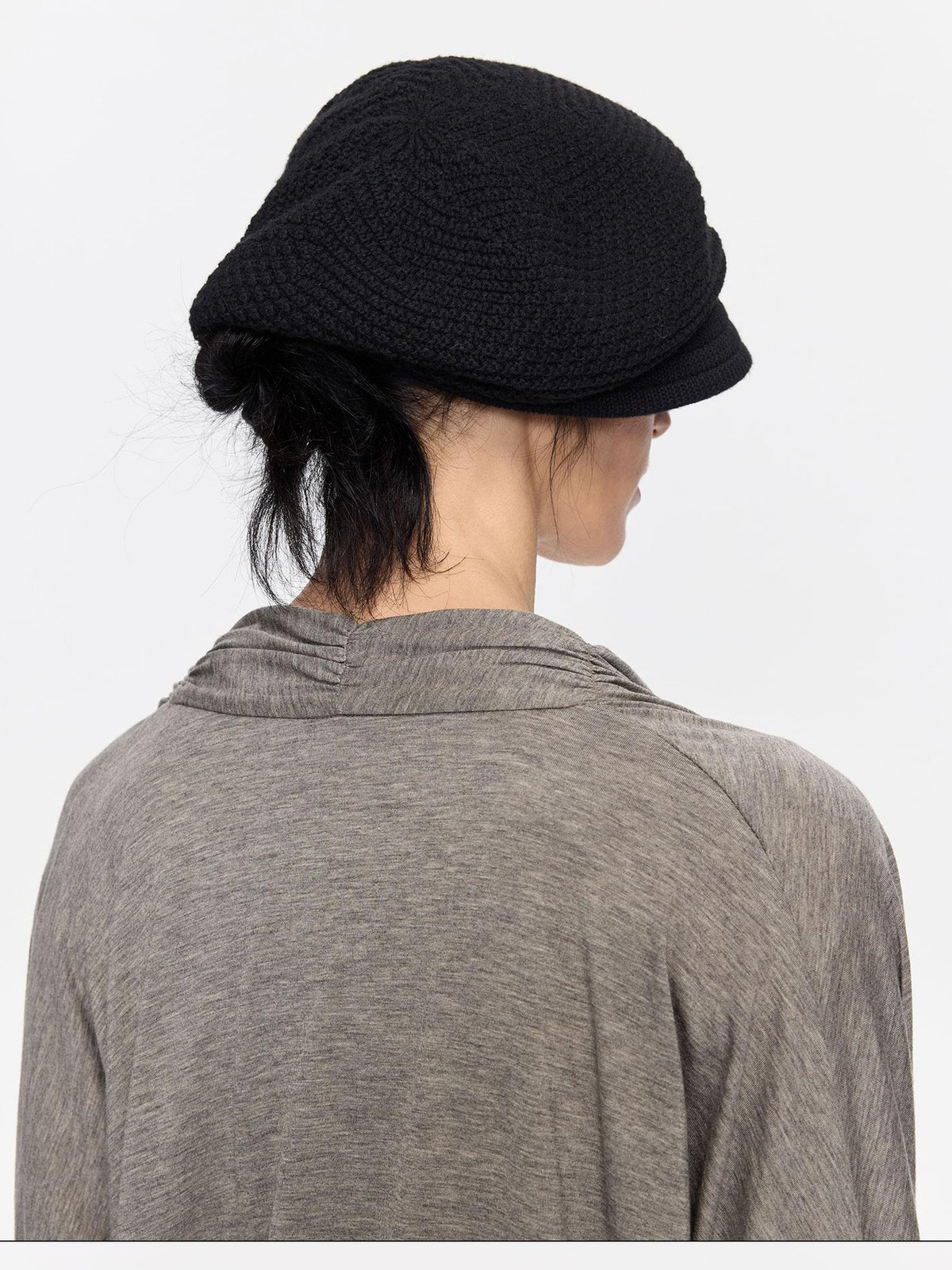 Textured Twill Adjustable Slouchy Women&