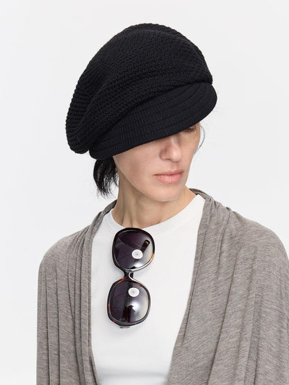 Textured Twill Adjustable Slouchy Women&