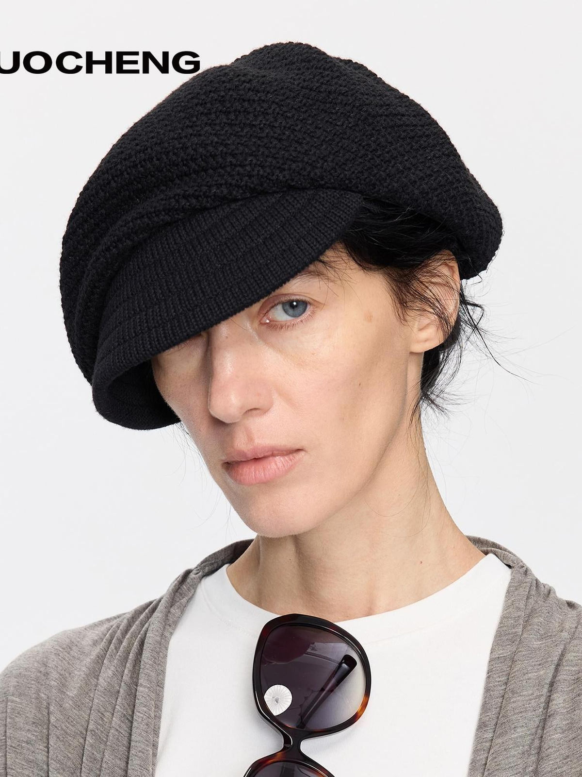 Textured Twill Adjustable Slouchy Women&