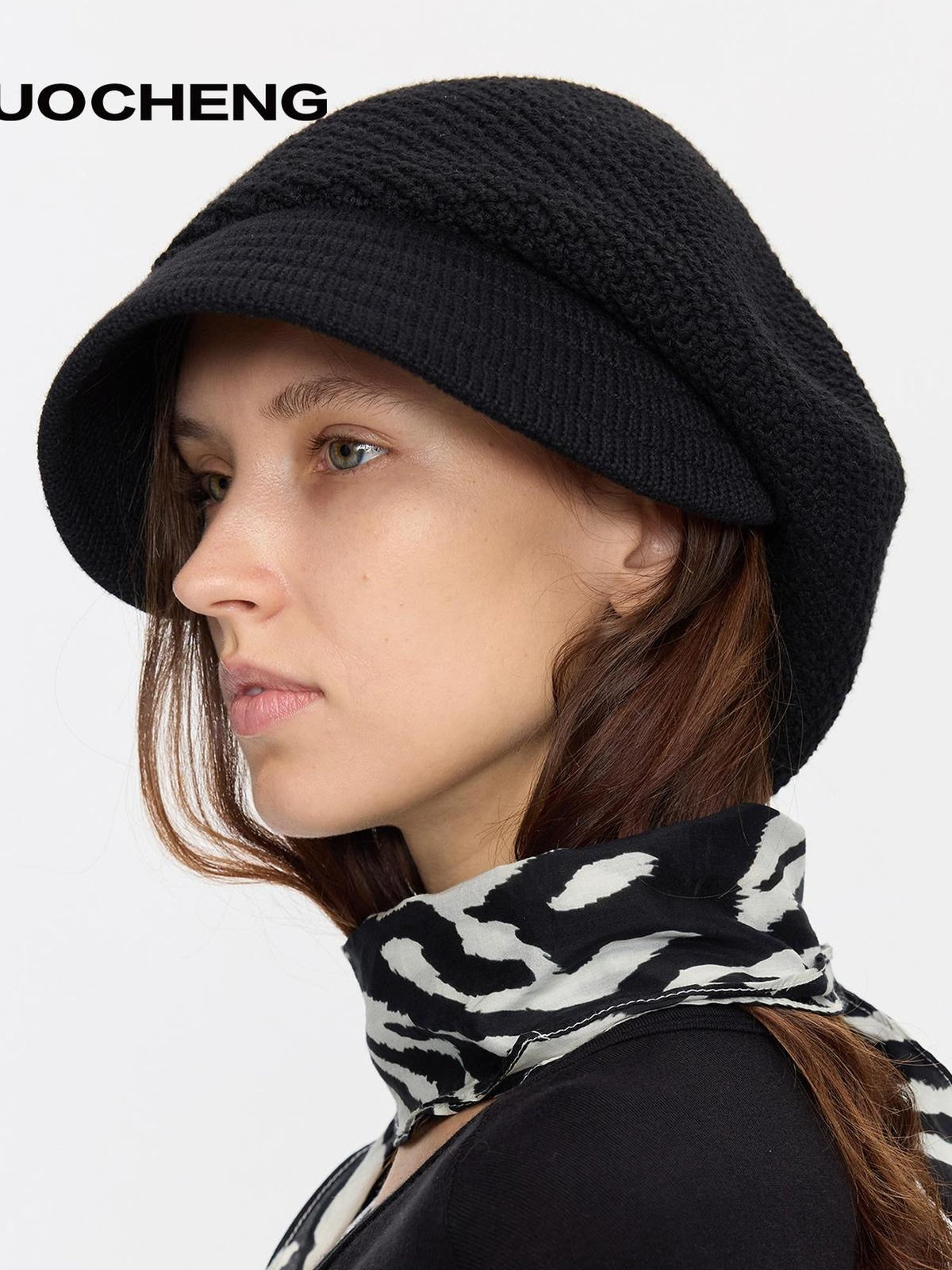 Textured Twill Adjustable Slouchy Women&