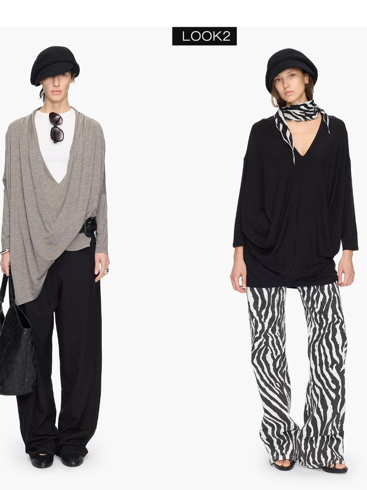 Textured Twill Adjustable Slouchy Women&