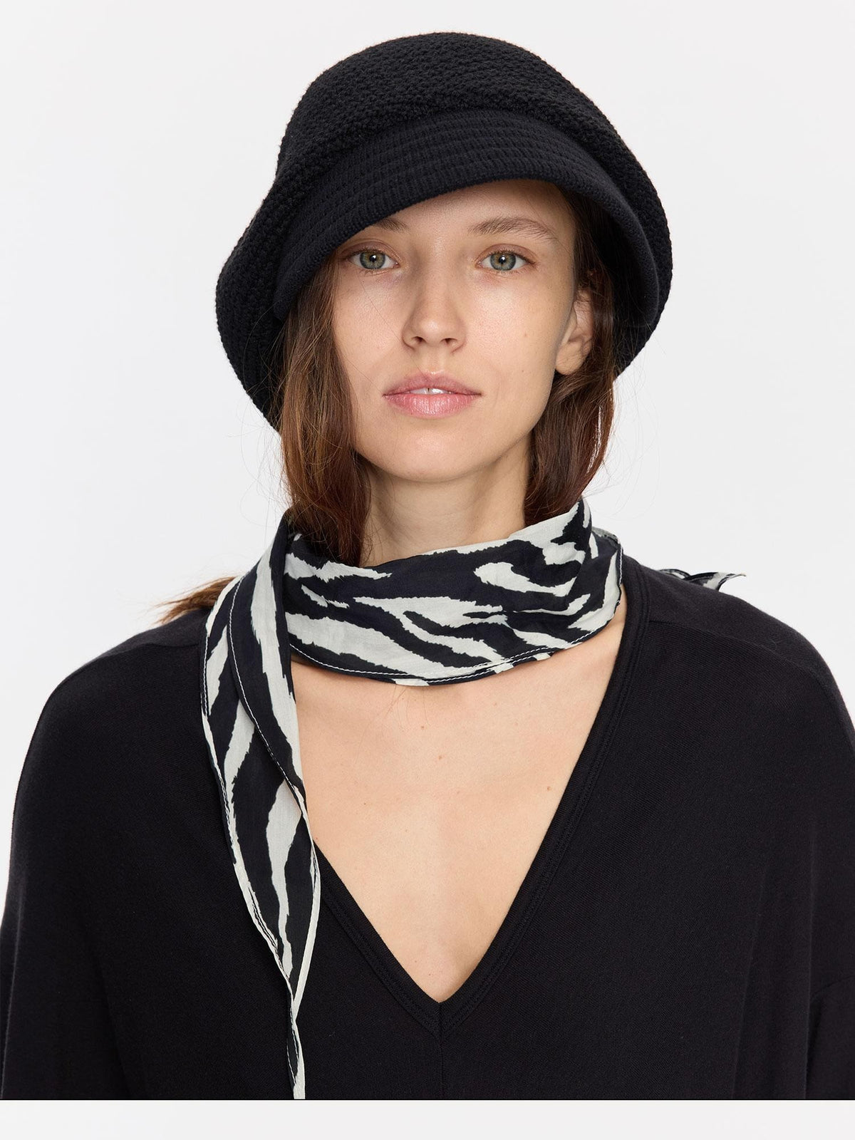 Textured Twill Adjustable Slouchy Women&