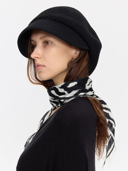 Textured Twill Adjustable Slouchy Women&
