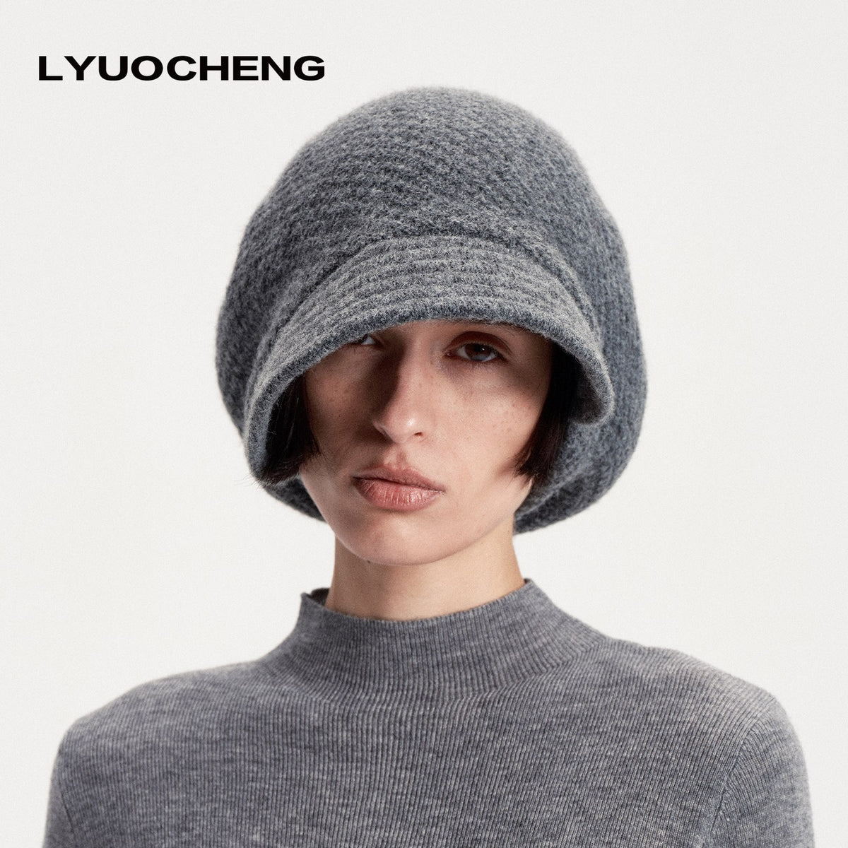 LYUOCHENG_Textured_Wide_Brim_Stitched_Slouchy_Women&