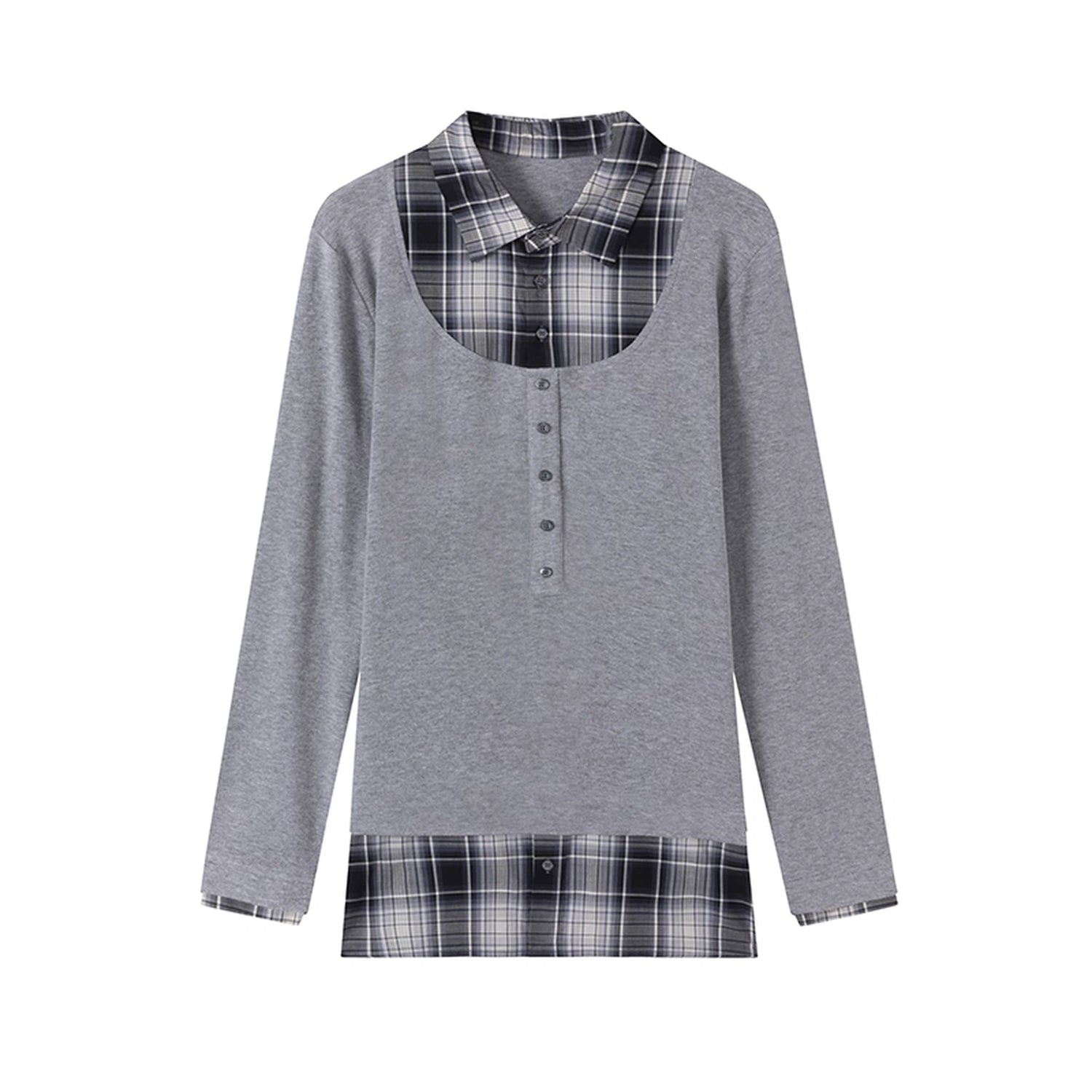 LYUOCHENG_Two_Tone_Checkerboard_Polo_Shirt_MISSTT