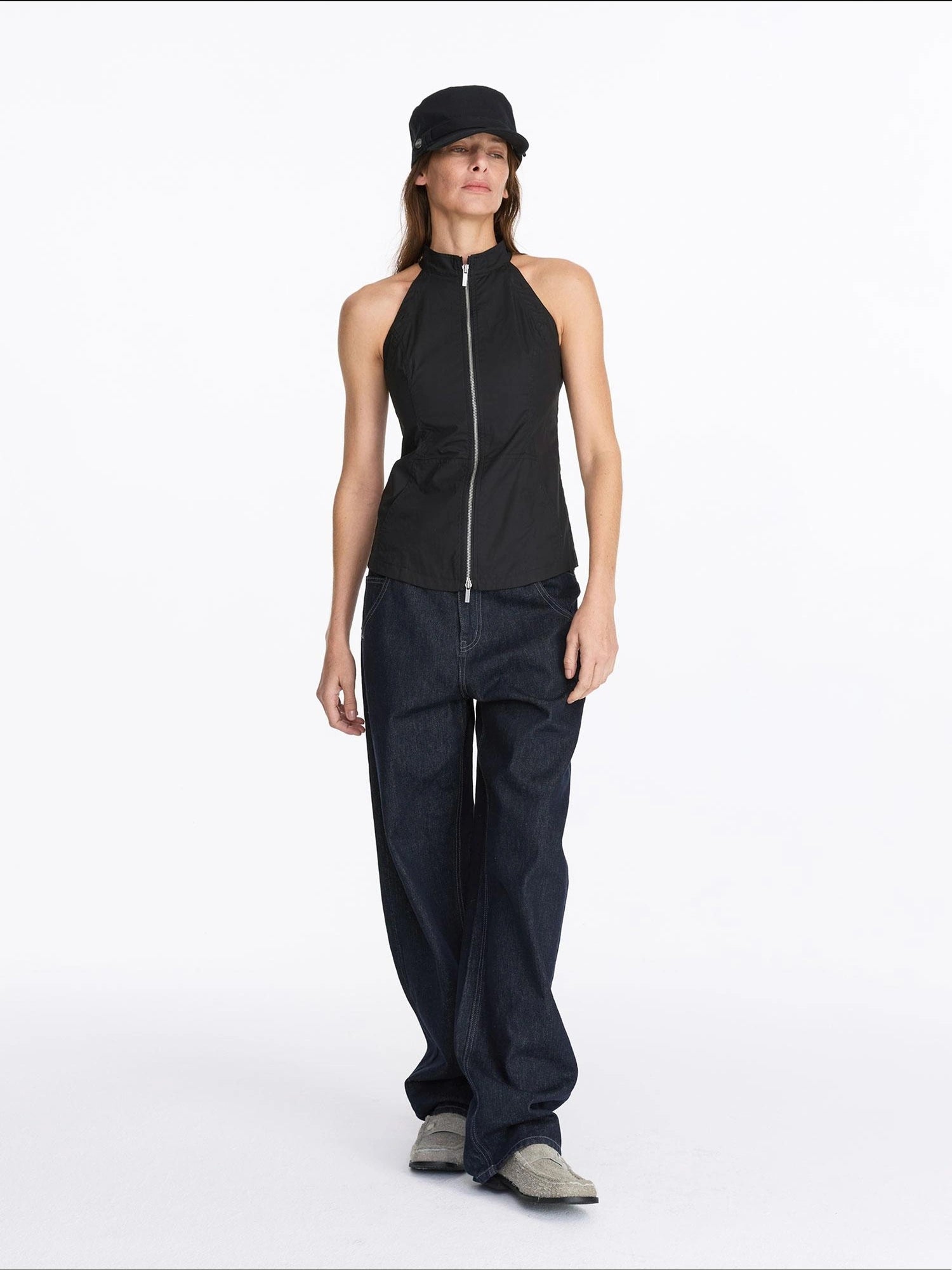 LYUOCHENG Two Way Detachable Zip Jacket