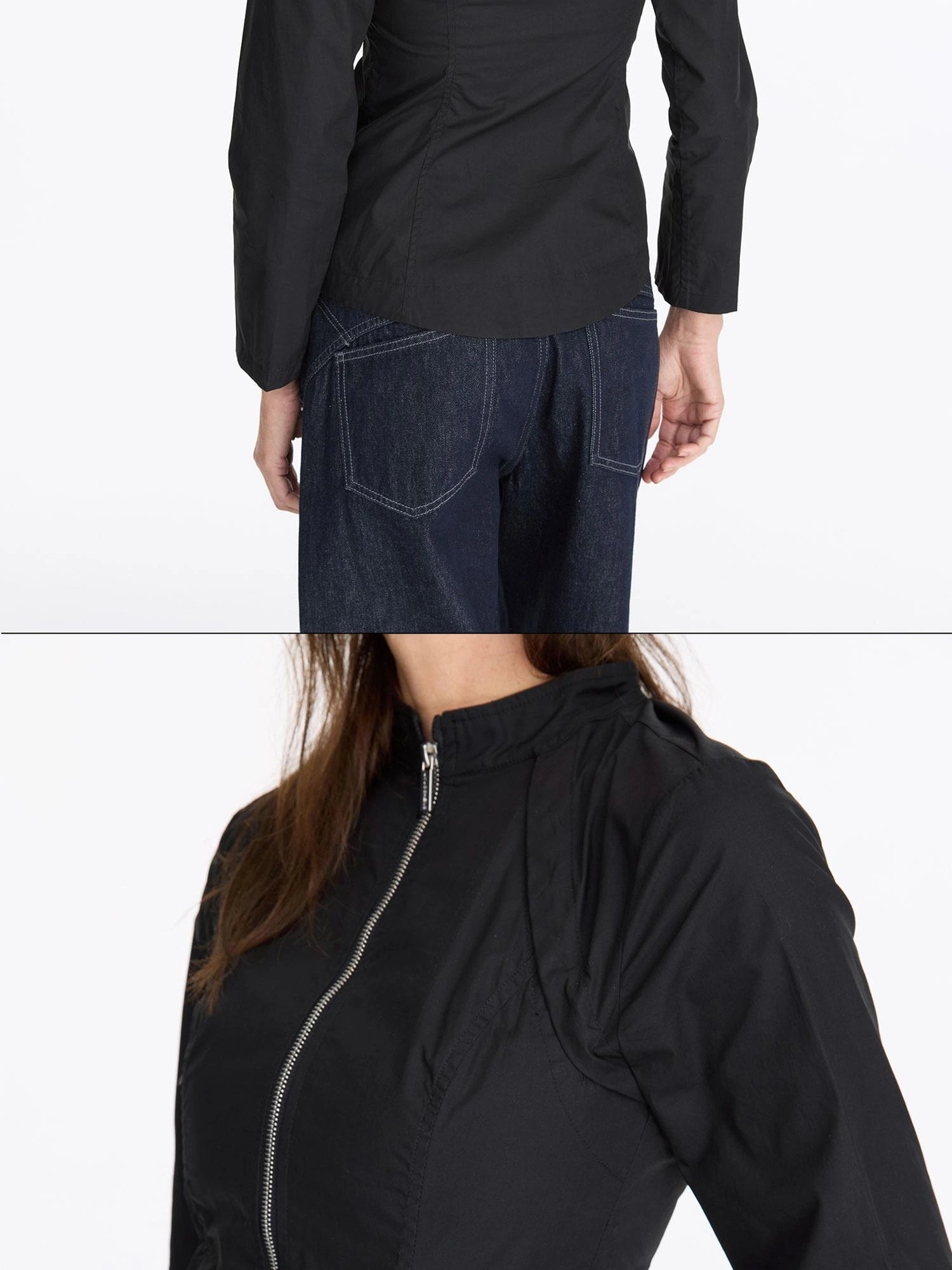 LYUOCHENG Two Way Detachable Zip Jacket