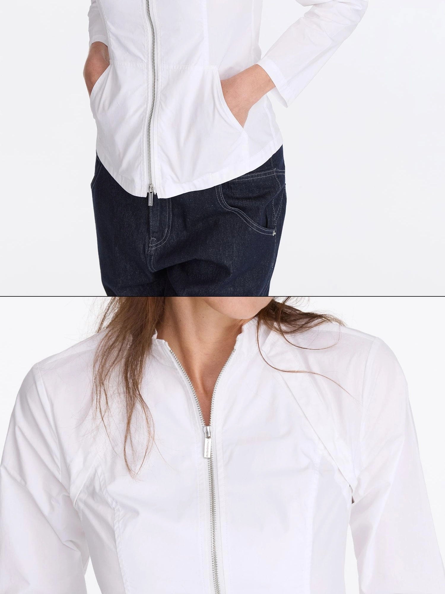 LYUOCHENG Two Way Detachable Zip Jacket