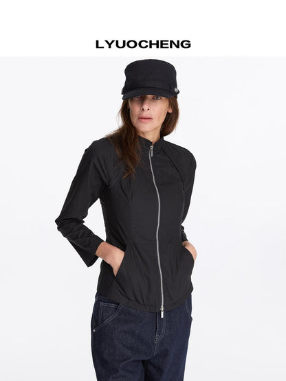 LYUOCHENG Two Way Detachable Zip Jacket