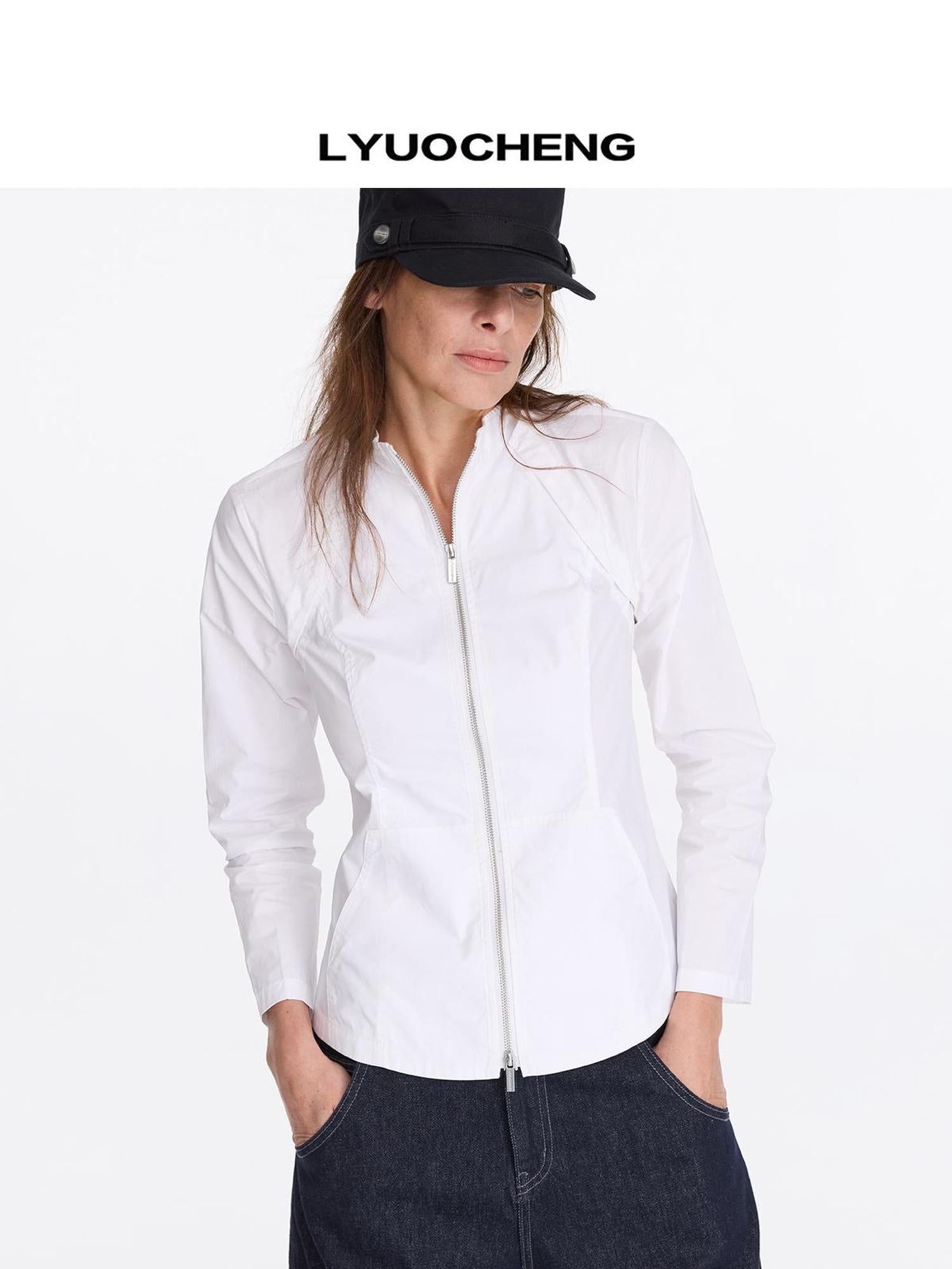 LYUOCHENG Two Way Detachable Zip Jacket