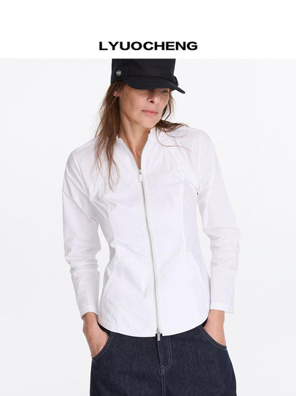 LYUOCHENG Two Way Detachable Zip Jacket