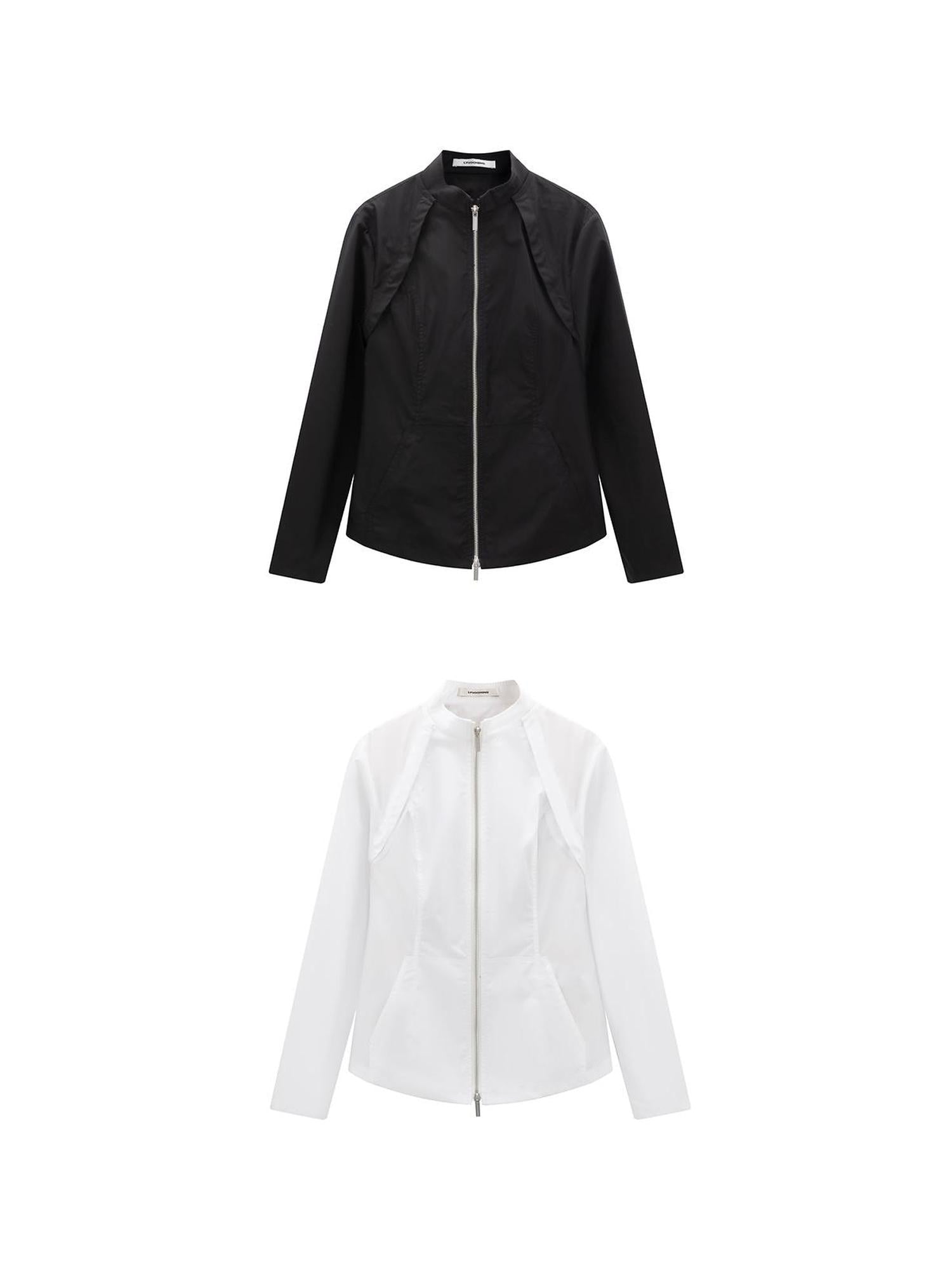 LYUOCHENG Two Way Detachable Zip Jacket