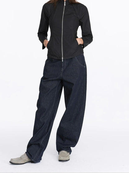 LYUOCHENG Two Way Detachable Zip Jacket