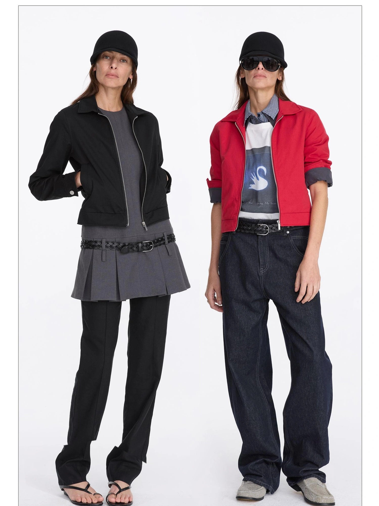 LYUOCHENG Vintage Aluminum Wire Trim Denim Jacket
