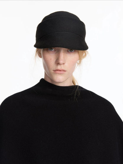 Vintage Autumn Knit Cloche Hat With Short Brim