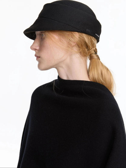 Vintage Autumn Knit Cloche Hat With Short Brim