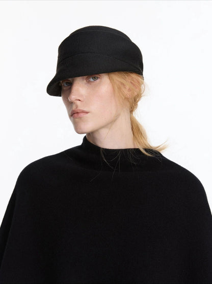 Vintage Autumn Knit Cloche Hat With Short Brim