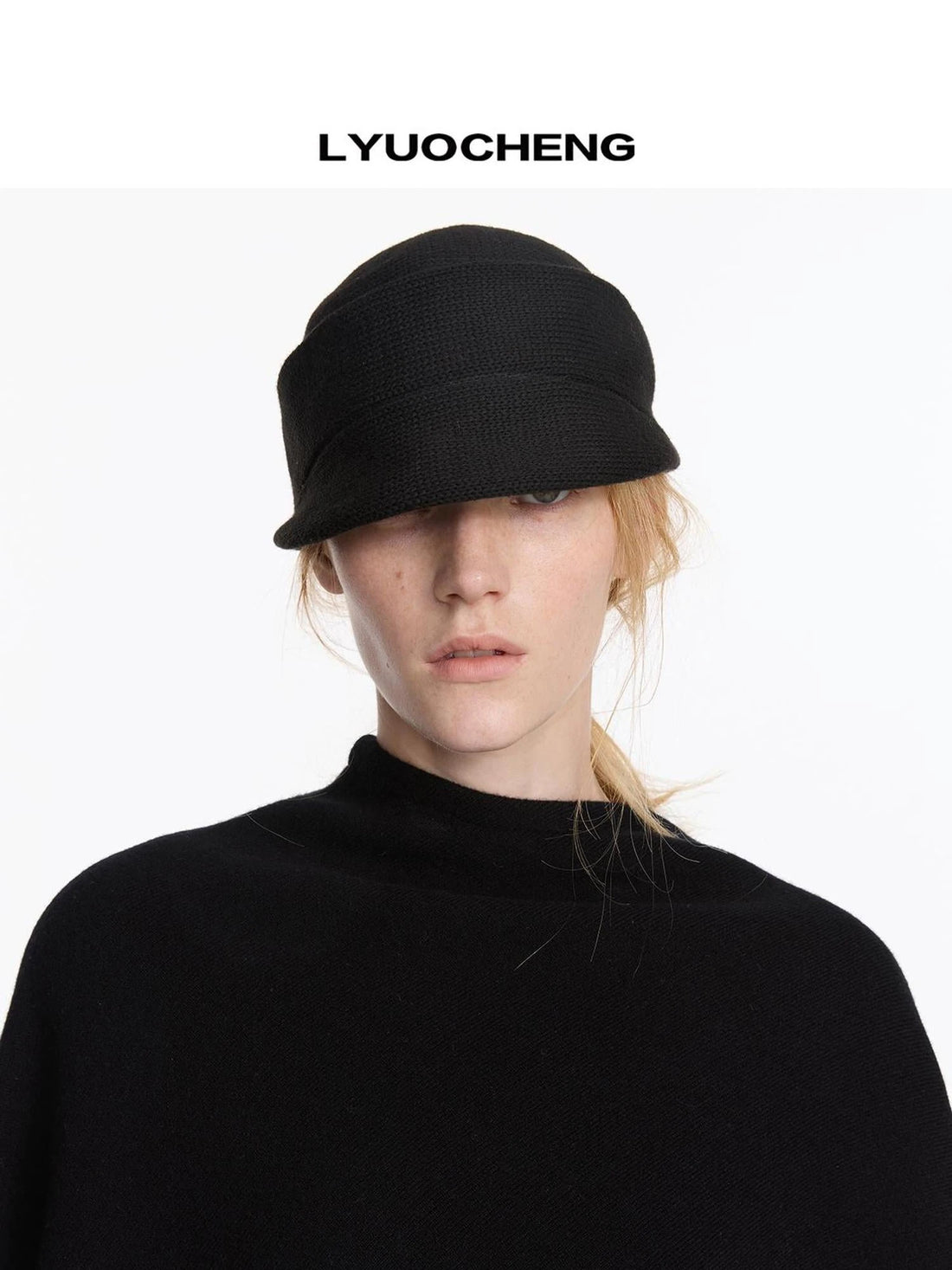 Vintage Autumn Knit Cloche Hat With Short Brim