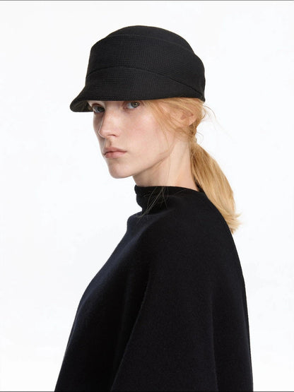 Vintage Autumn Knit Cloche Hat With Short Brim