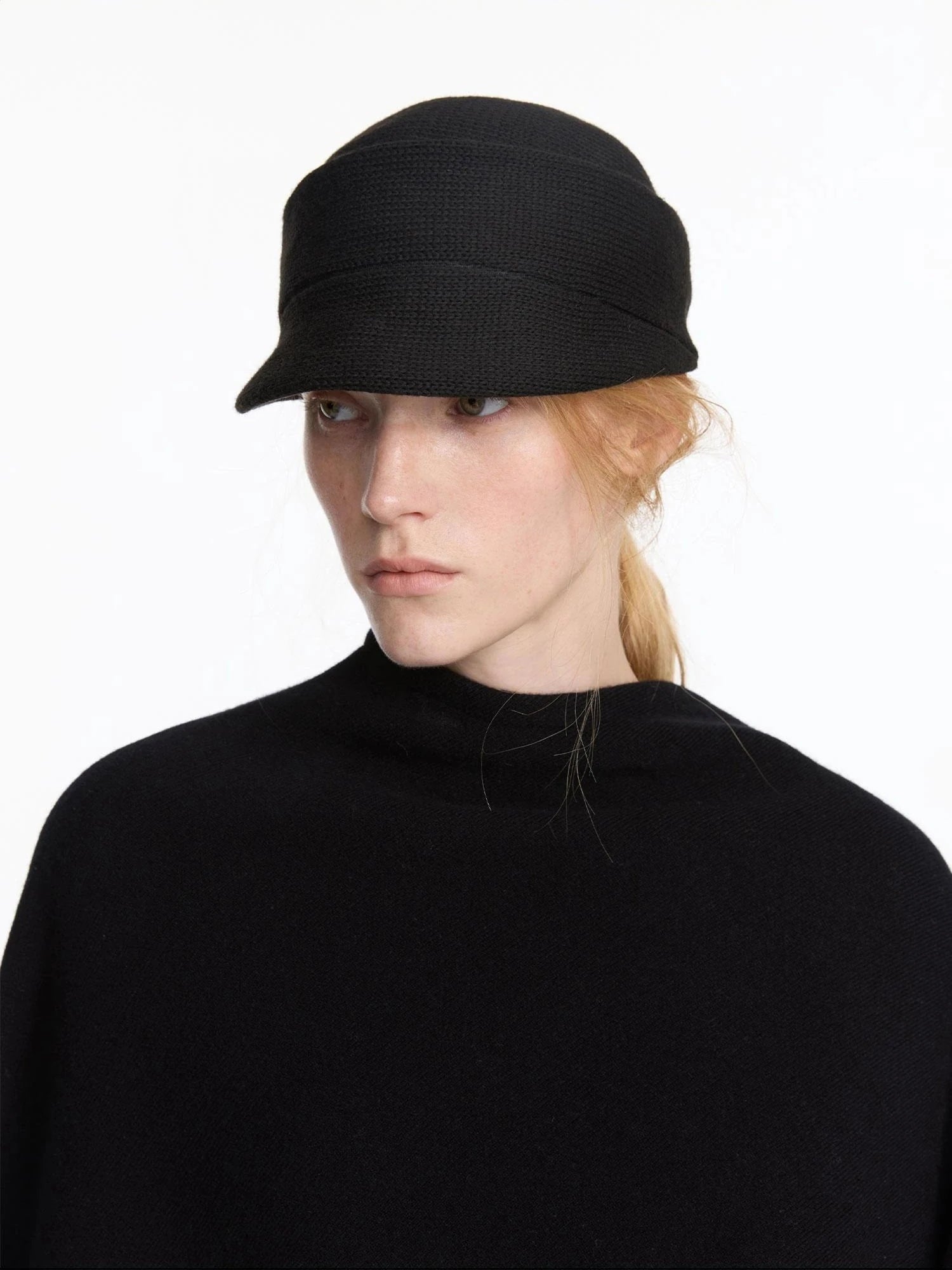 Vintage Autumn Knit Cloche Hat With Short Brim