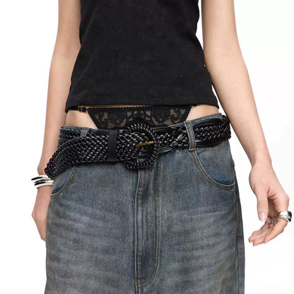 LYUOCHENG_Vintage_Bronze_Buckle_Woven_PU_Belt_MISSTT