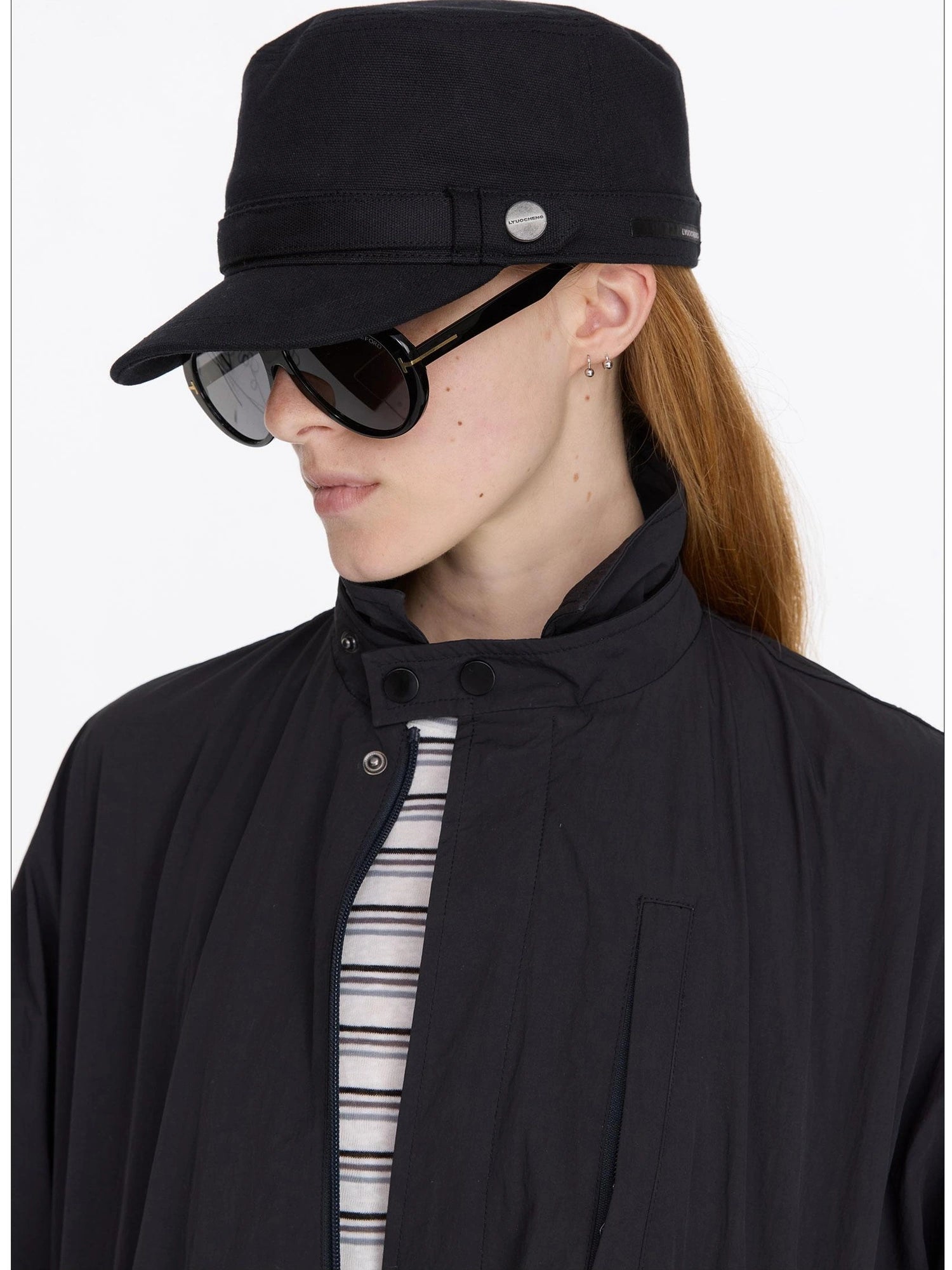 LYUOCHENG Vintage Cotton Newsboy Cap With Wide Brim