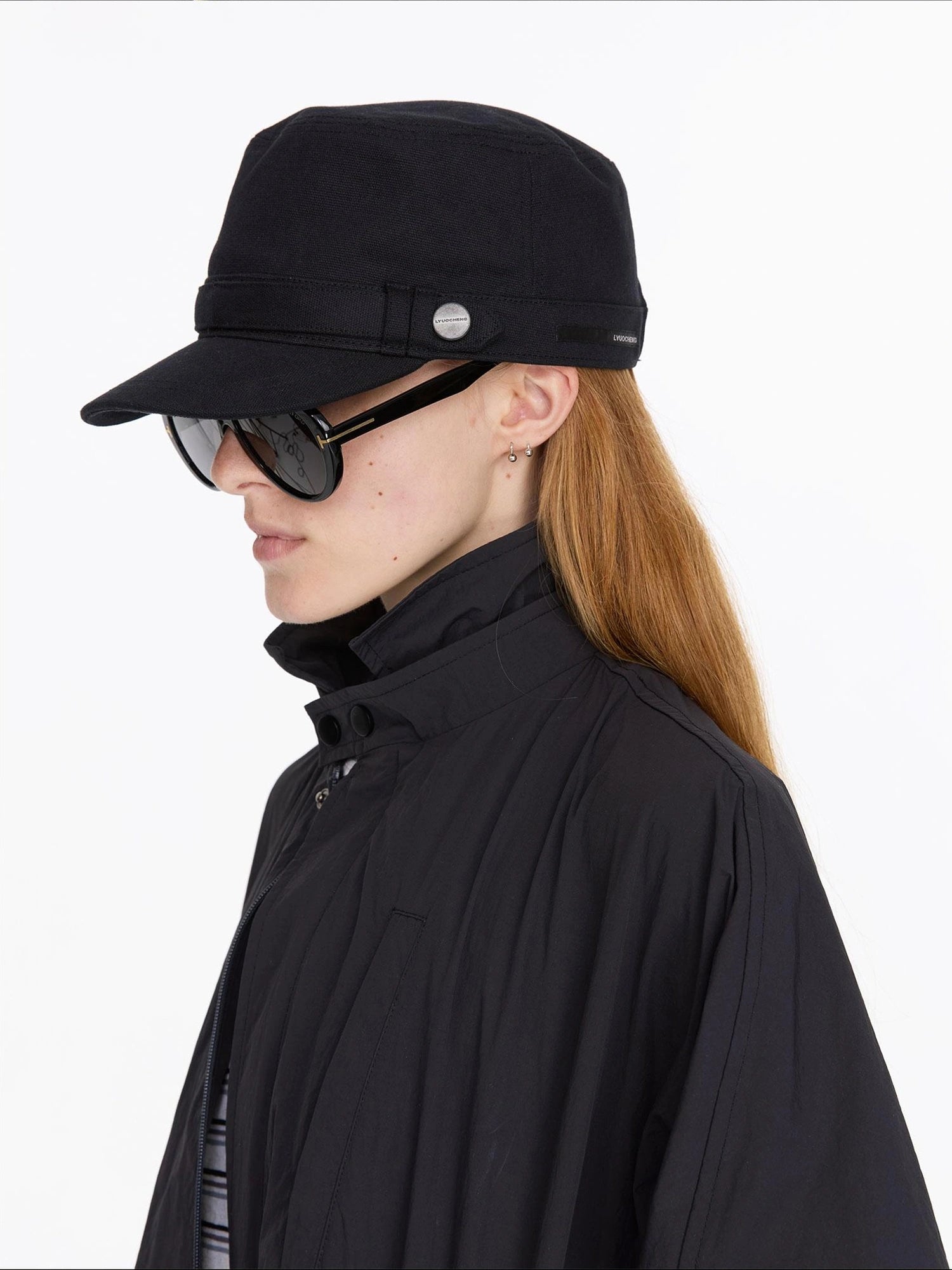 LYUOCHENG Vintage Cotton Newsboy Cap With Wide Brim